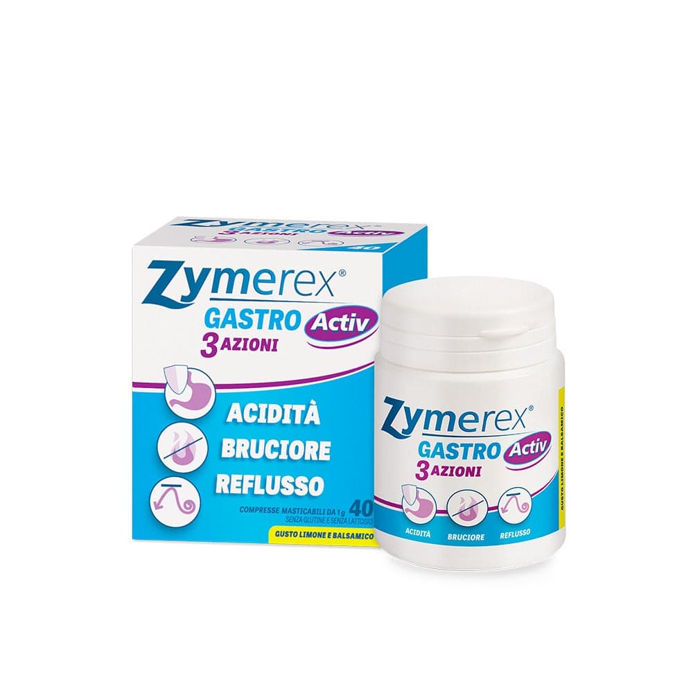 Zymerex Gastro Activ 3 Acciones – 40 comprimidos masticables