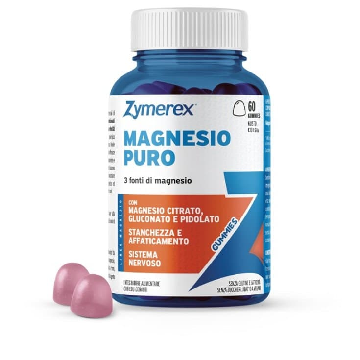 Zymerex Gum Magnesium Pur – 60 gominolas
