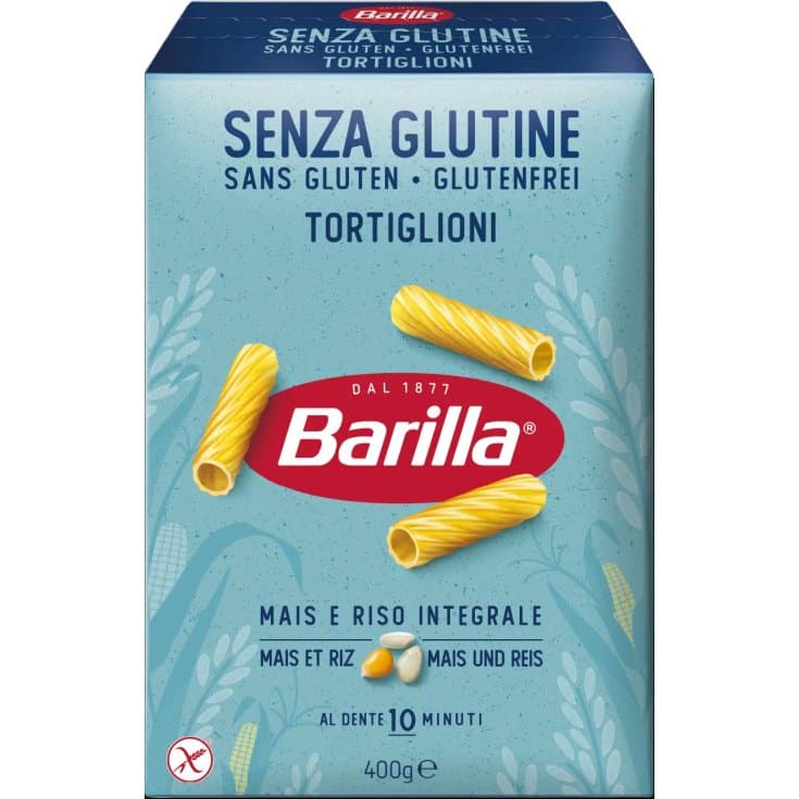 Barilla Tortiglioni sin gluten – 400 g