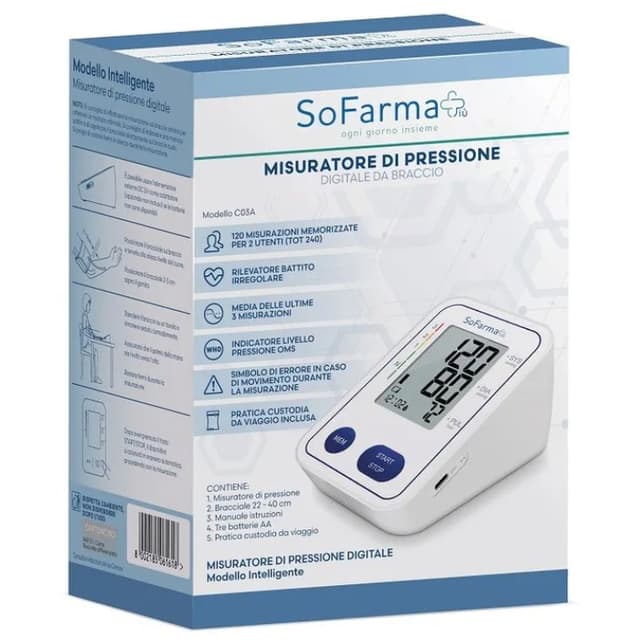 Tensiómetro Digital de Brazo SF+ – 1 unidad