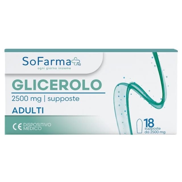 Glicerolo para Adultos 2250 mg – 18 supositorios