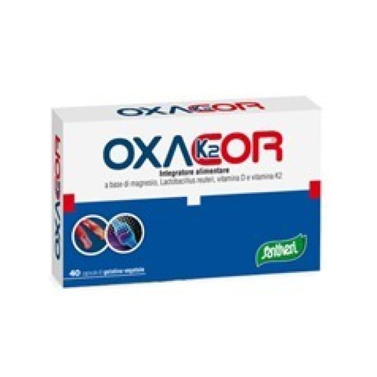 Oxacor K2 Santiveri con Vitamina D3 + K2 + Magnesio – 40 cápsulas