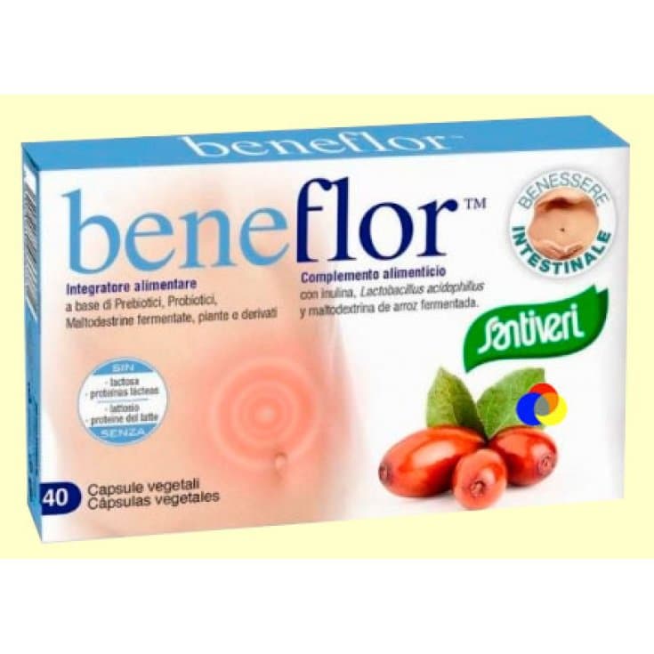 Inulina 150 mg + Probióticos con bacterias lácticas – 40 cápsulas | Beneflor