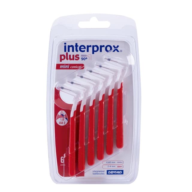 Interprox Plus Miniconico Rojo – pack de 6 unidades
