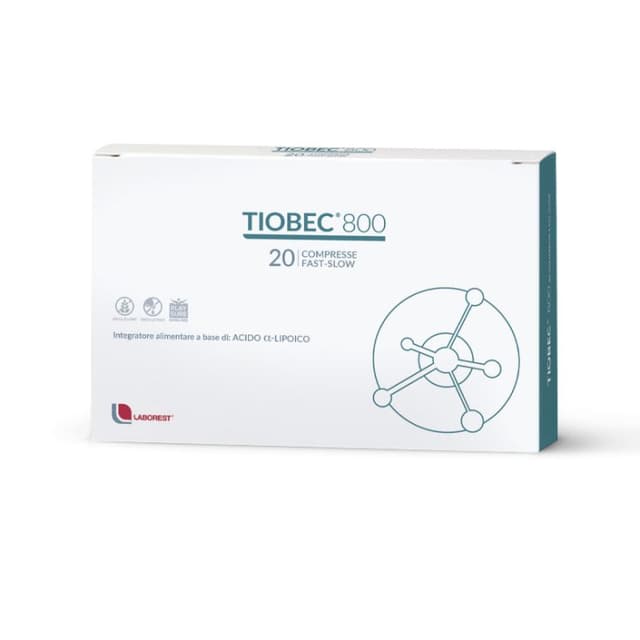 Ácido Alfa-Lipoico – 20 comprimidos Fast/Slow | Tiobec 800