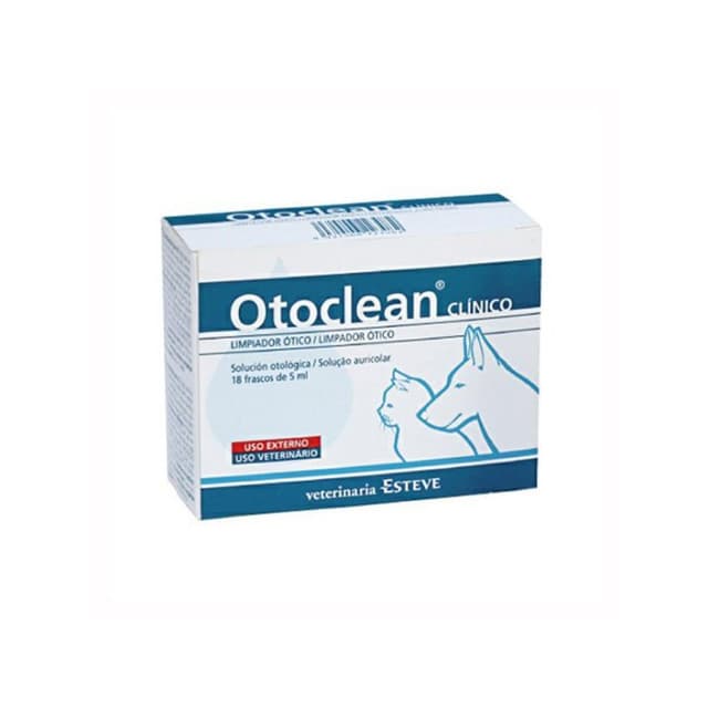 OTOCLEAN limpiador de oídos para perros y gatos – 18 frascos