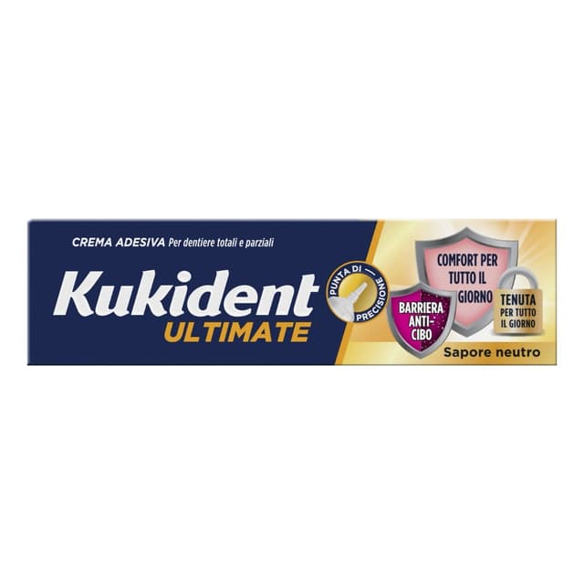 Kukident Ultimate Neutro – Crema Adhesiva para Prótesis, 40 g