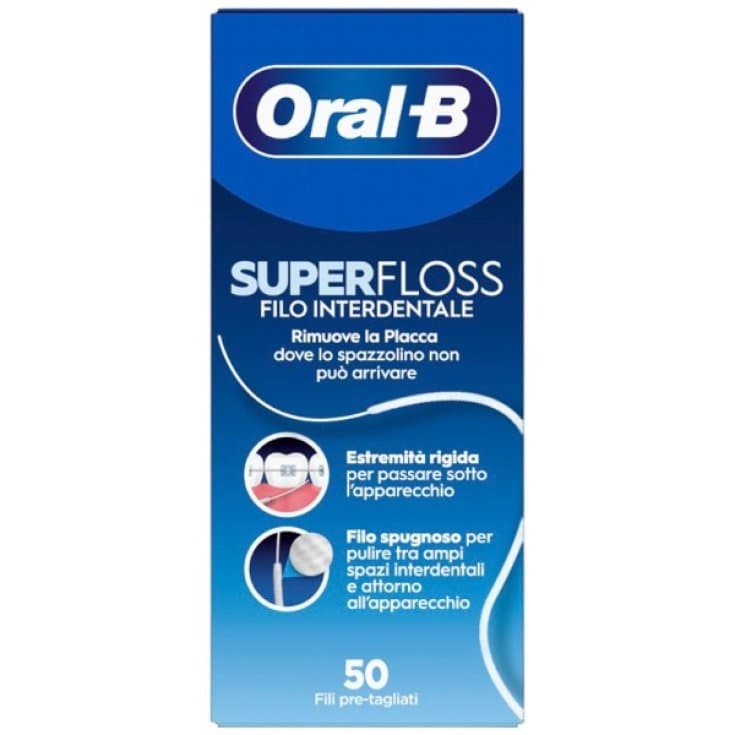 Oral-B SuperFloss – Hilo dental para enhebrar