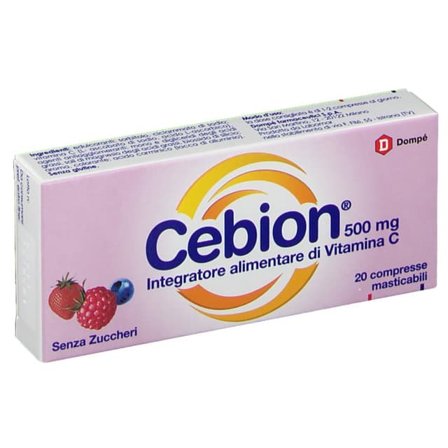 Cebion Vitamin C – 20 comprimidos sin azúcar