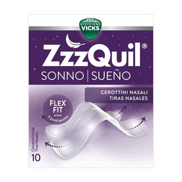 ZzzQuil Nasal Strips – 10 unidades