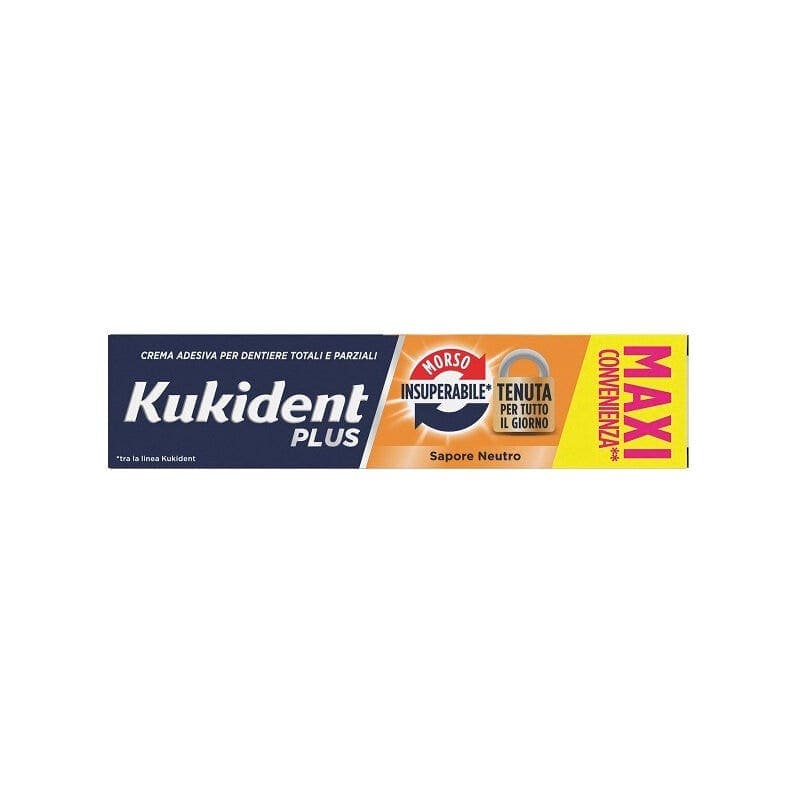 Kukident Plus Morso Insuperabile – Crema adhesiva para prótesis dentales