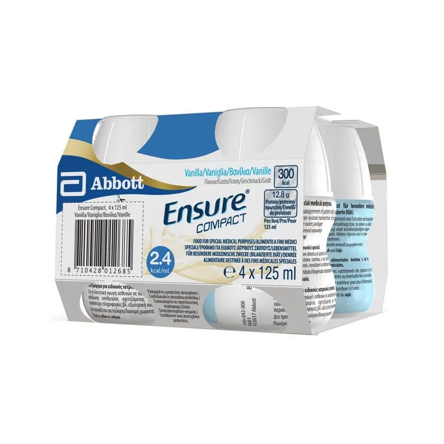 Ensure Compact Vainilla – 4 x 125 ml