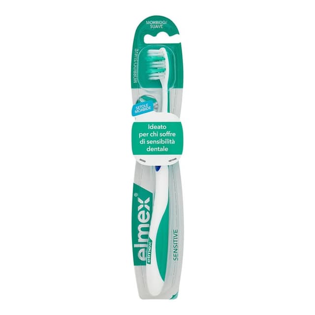 Elmex INTERX Sensitive Cepillo de dientes, dureza media – 1 unidad