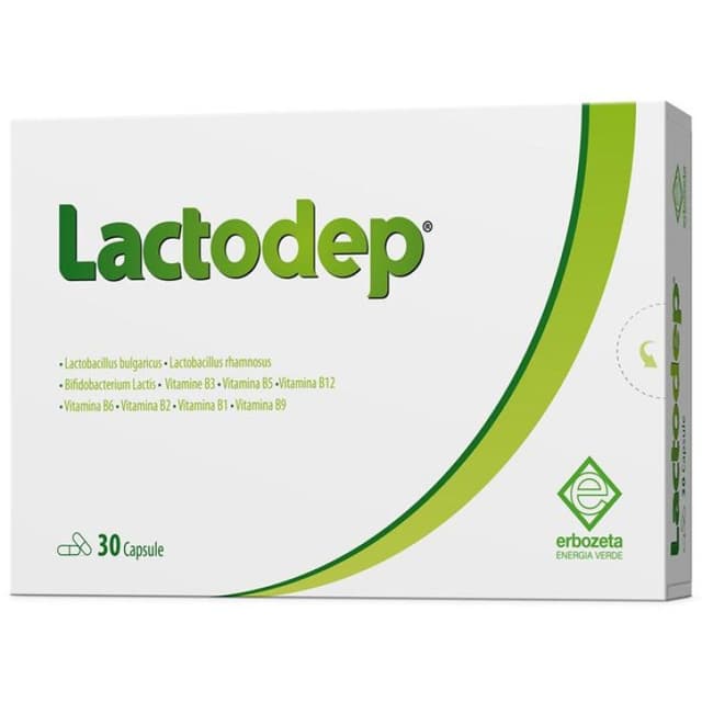 Probióticos y complejo de vitamina B – 30 cápsulas de 425 mg | LACTODEP