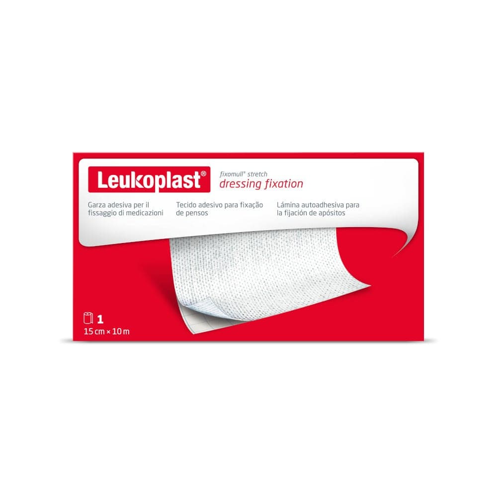 Fixomull Stretch – Esparadrapo elástico 10 m × 15 cm