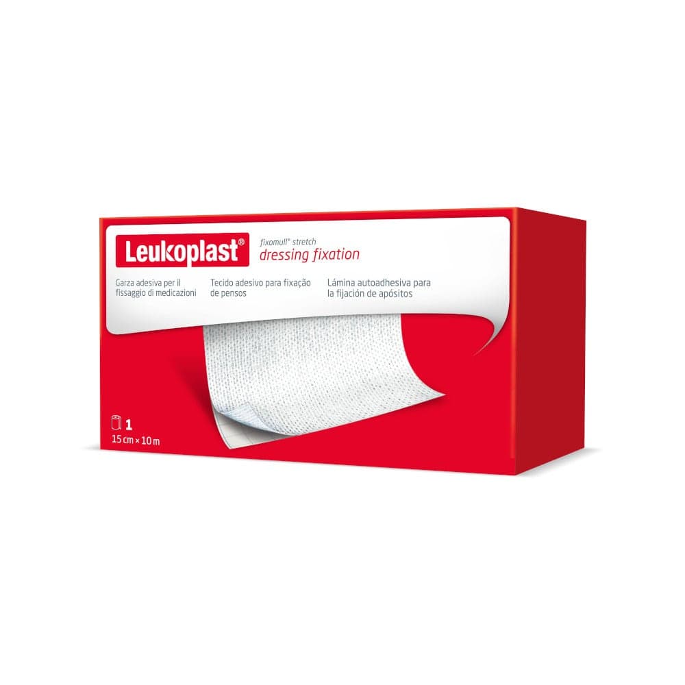 Fixomull Stretch – Esparadrapo elástico 10 m × 15 cm