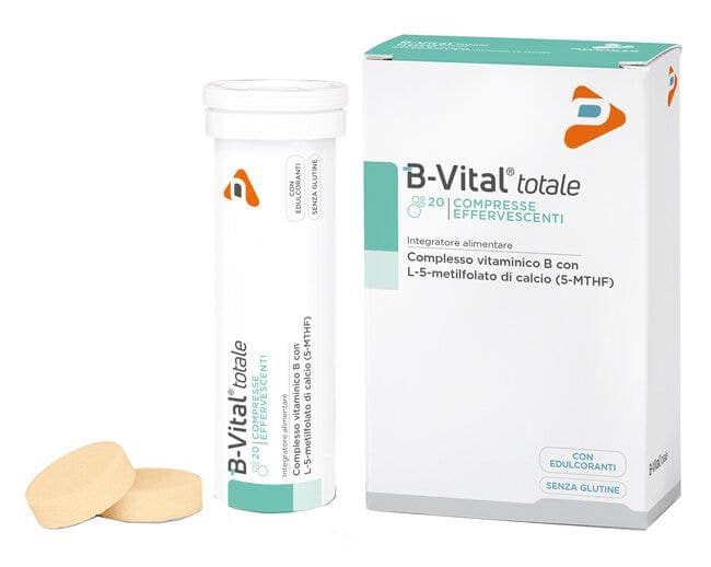 B VITAL-TOTALE Comprimidos Efervescentes – Complejo de vitaminas B – 20 unidades