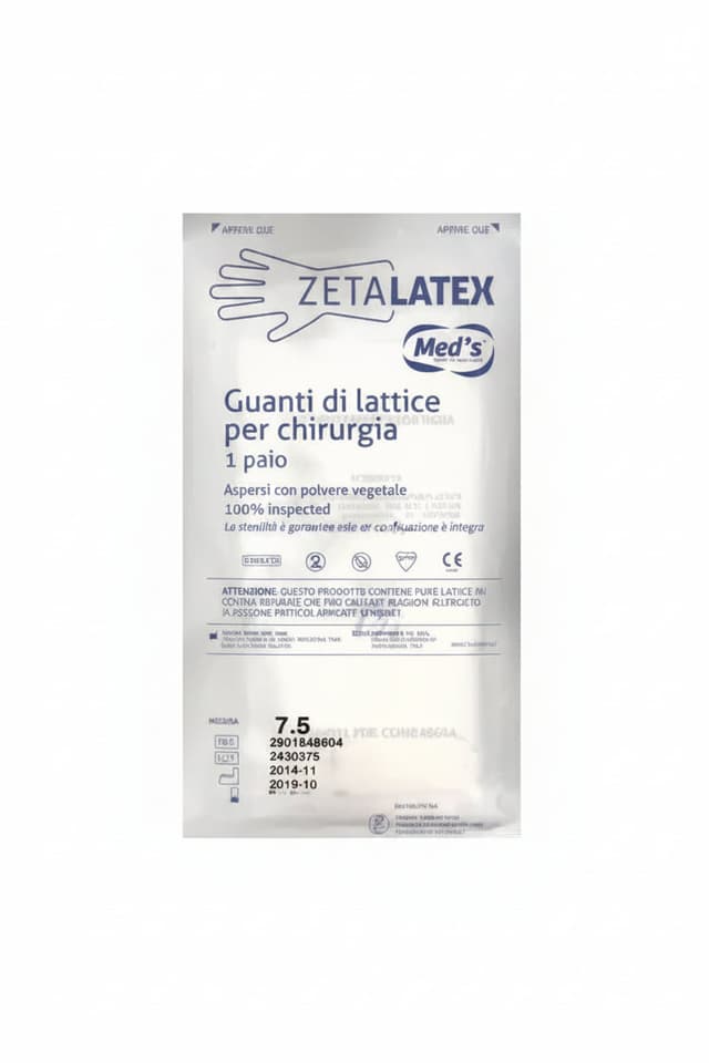 Zabbat Guantes Quirúrgicos Estériles Talla 7,5 – 1 par