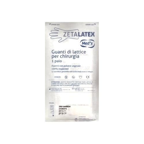 Zabban Guantes quirúrgicos estériles de látex talla 8 – 1 par