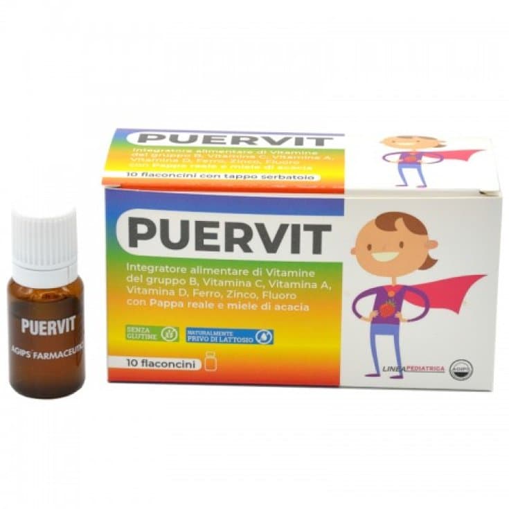 Puervit Integ – Hierro y zinc – 10 frascos bebibles