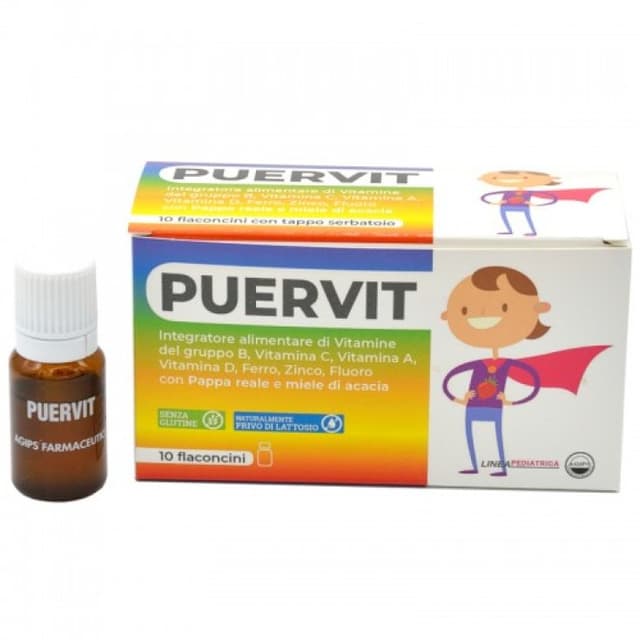 Puervit Integ – Hierro y zinc – 10 frascos bebibles