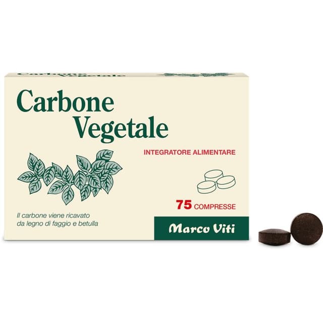 Carbón Vegetal Viti – 75 comprimidos
