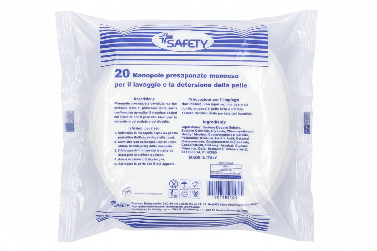 Safety Manopola Guantes con Dispensador de Jabón – 20 unidades