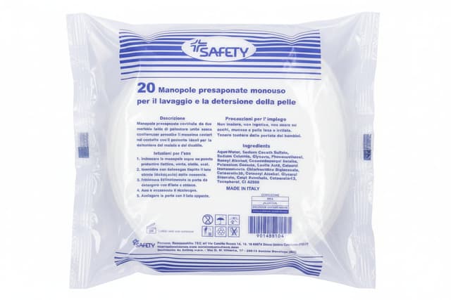 Safety Manopola Guantes con Dispensador de Jabón – 20 unidades