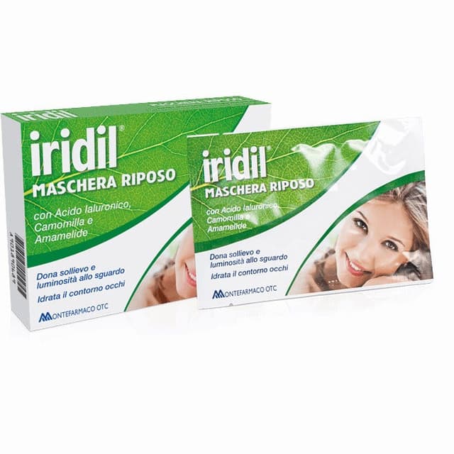 Iridil Mascarilla Ocular Reposo – 4 sobres de compresas para ojos cansados