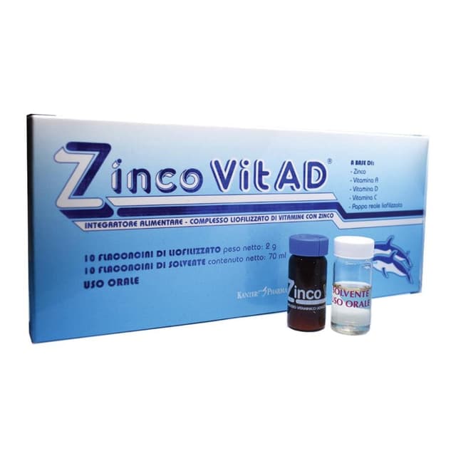 Zincovit AD – 10 ampollas bebibles