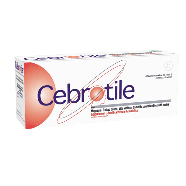 Cebrotile – Magnesio + Ginkgo biloba, 14 viales bebibles