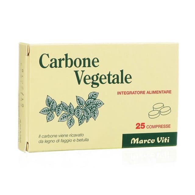 Carbón Vegetal Viti – 25 comprimidos