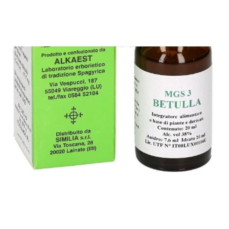 MGS3 Betulla – Macerado glicérico de abedul, gotas 20 ml
