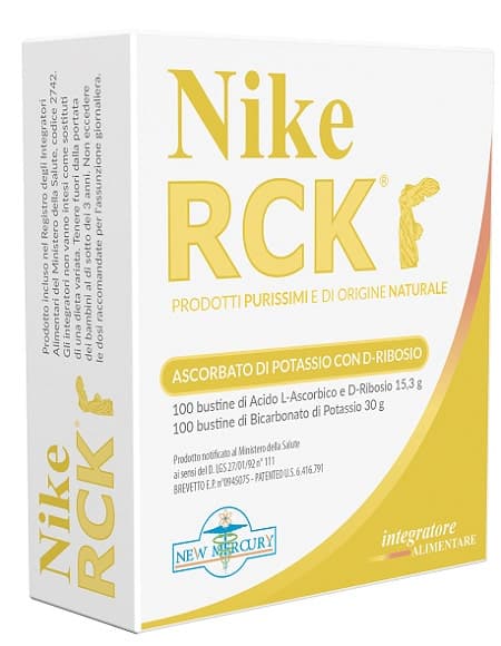 Vitamina C + Potasio – 100 sobres | Nike RCK Ascorbato K+Ribosa