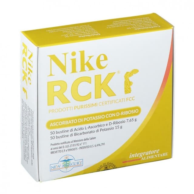 Vitamina C + Potasio – 100 sobres | Nike RCK Ascorbato K+Ribosa