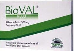 Probióticos con bacterias lácticas – 20 cápsulas | Bioval Plus Complemento Alimenticio
