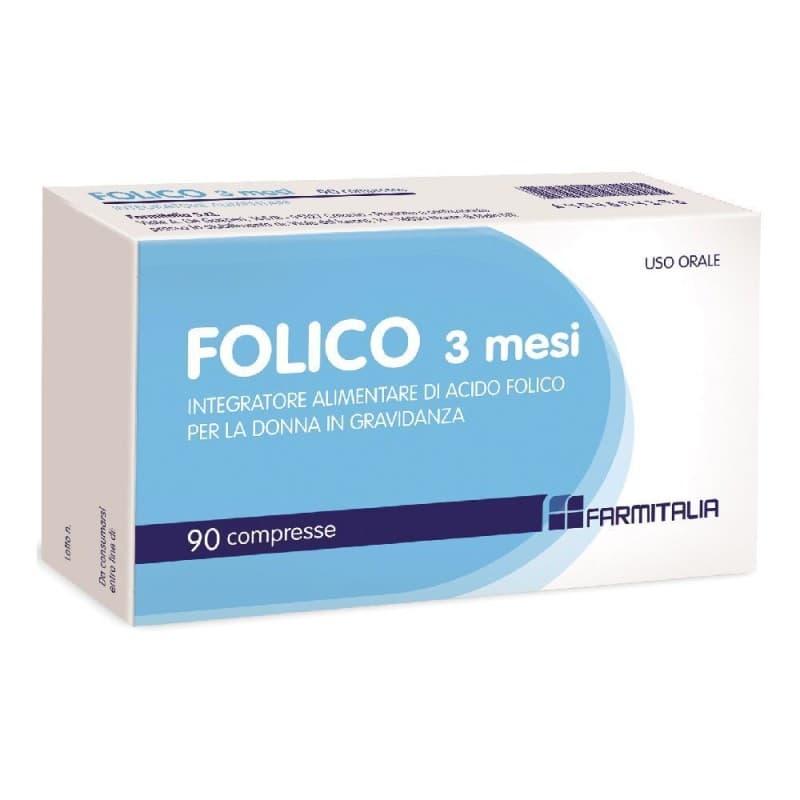 Ácido fólico – 90 comprimidos | Folico 3 Meses