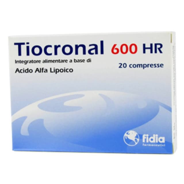 Tiocronal 600 HR – Ácido alfa-lipoico – 20 comprimidos