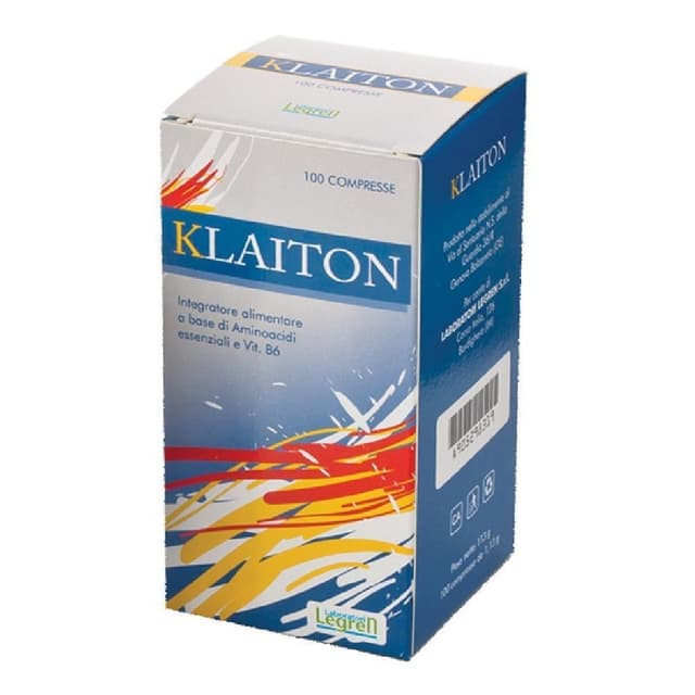 Aminoácidos esenciales + Vitamina B6 – 100 comprimidos | Klaiton