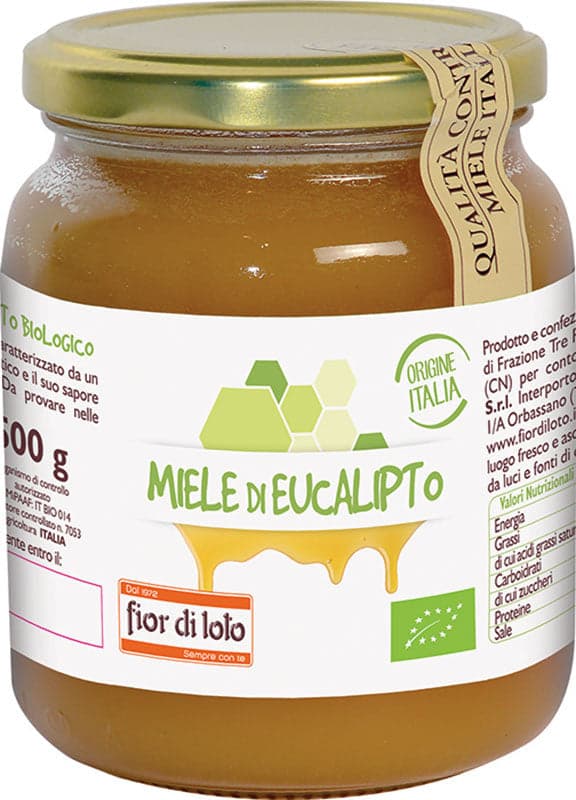 Miel de Eucalipto Bio Fior di Loto – 500 g frasco