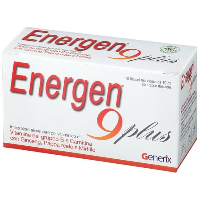 Energen-9 Plus – Calcio + Ginseng – ampollas bebibles
