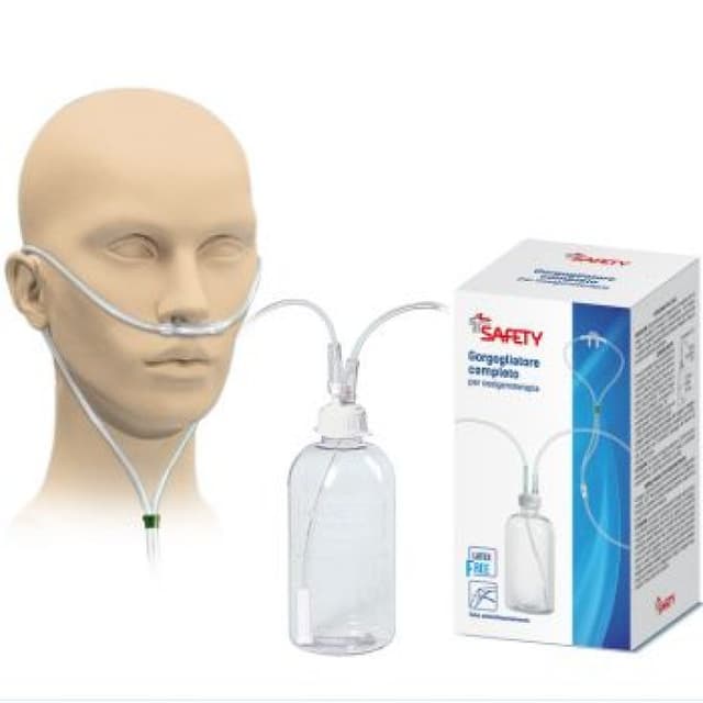 Safety Humidificador de Oxígeno Set Completo 12340