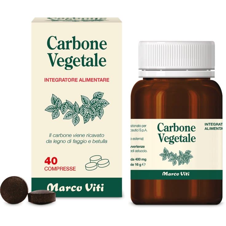 Carbón Vegetal Viti – 40 comprimidos