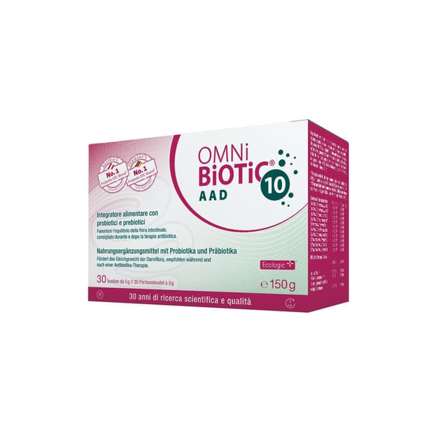 OMNI BIOTIC 10 AAD – Probióticos con bacterias lácticas – 30 sobres