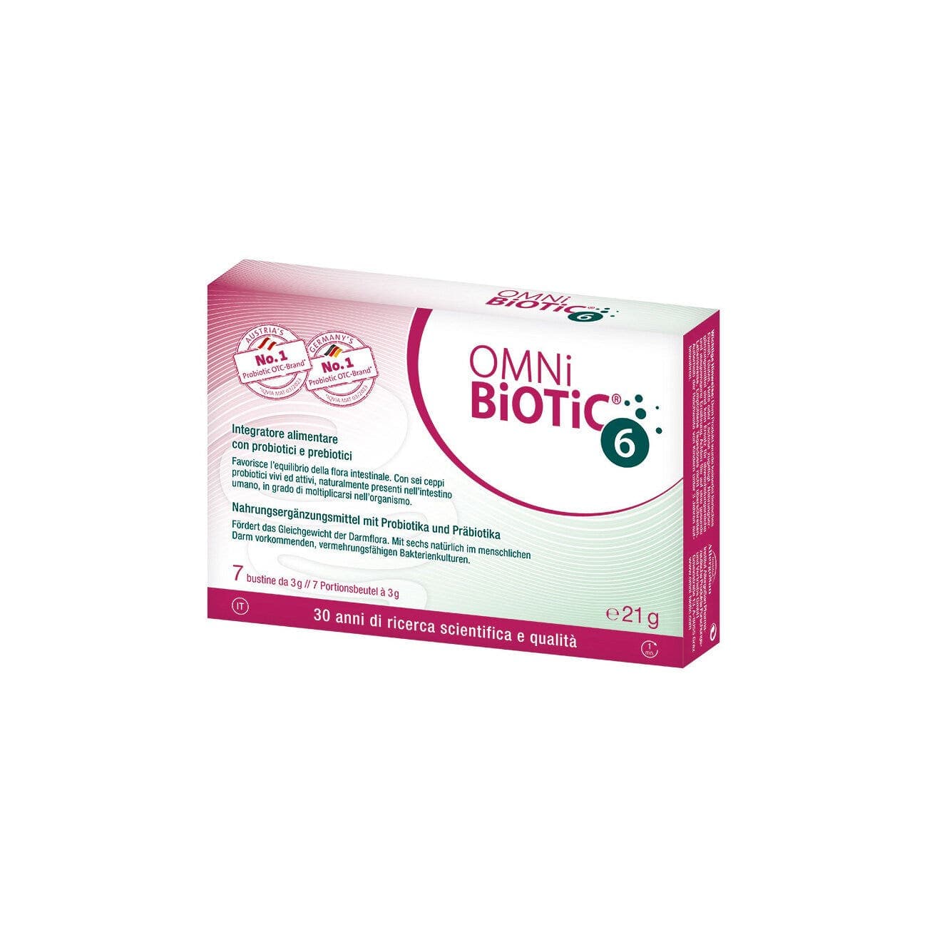 OMNI BIOTIC 6 – Inulina + probióticos con bacterias lácticas – 7 sobres