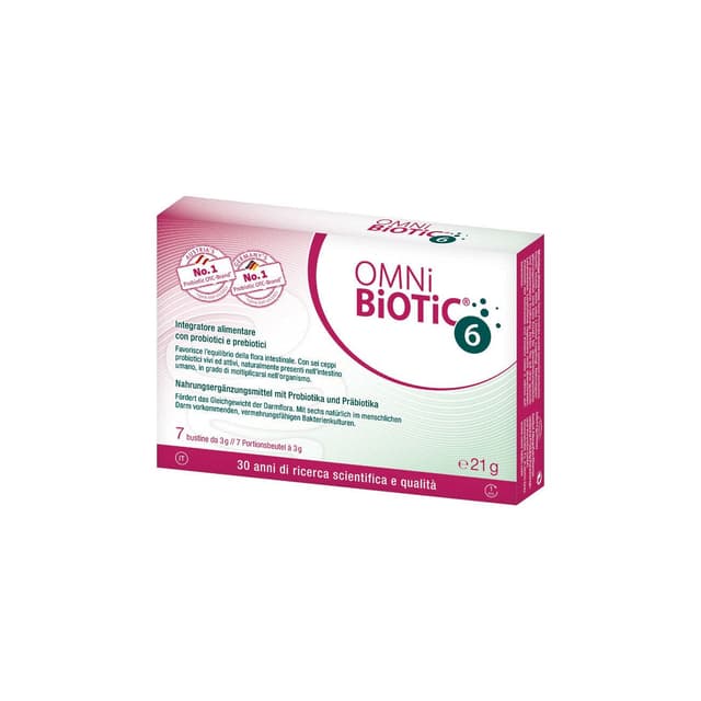 OMNI BIOTIC 6 – Inulina + probióticos con bacterias lácticas – 7 sobres