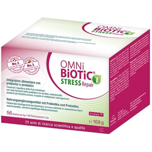 Inulina + Probióticos con vitaminas B – 56 sobres | OMNI BIOTIC STRESS REPAIR