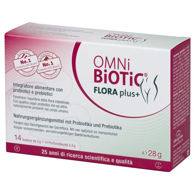 Probióticos con bacterias del ácido láctico – 14 sobres | OMNi BiOTiC Flora Plus+