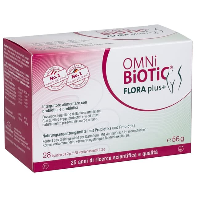 Probióticos con bacterias del ácido láctico – 28 sobres | OMNi BiOTiC Flora Plus+