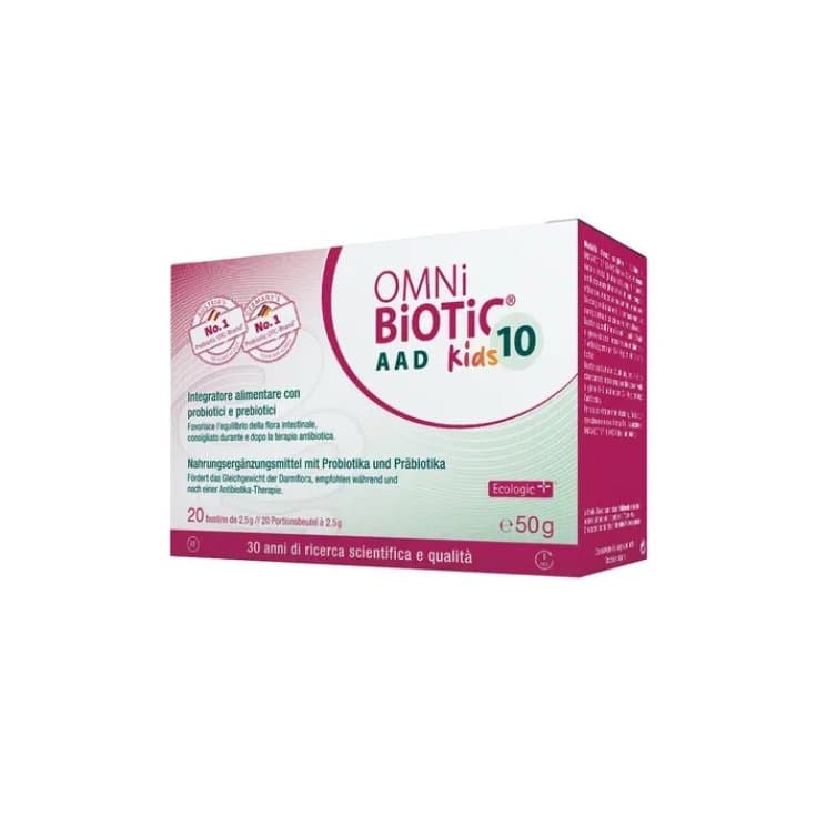 OMNI BIOTIC 10 AAD KIDS – Probióticos con bacterias lácticas – 20 sobres